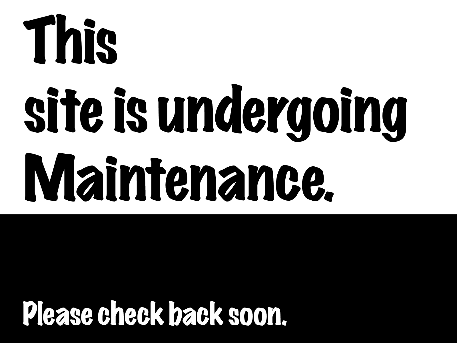 Maintenance
